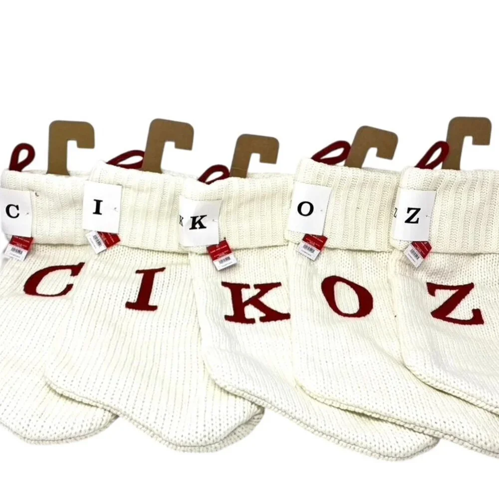 Target Wondershop Knit Monogram Christmas Stocking White Wondershop™: 20